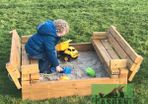 Wooden kids Sandbox