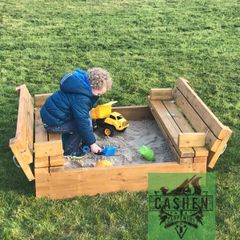 Wooden kids Sandbox