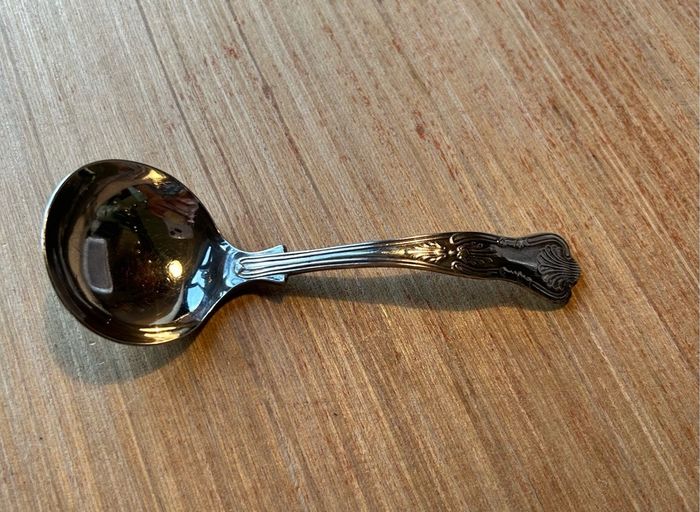 Vintage Sheffield Silver Plate Sauce Ladle with Kings pattern