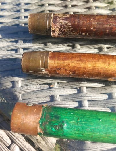 3 walking sticks, with duck heads, D18