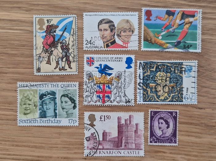 350 Postage Stamps