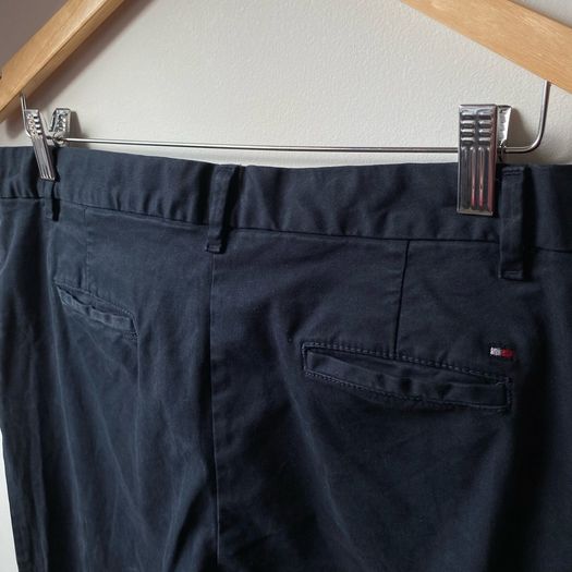 Tommy Hilfiger Womens Navy Blue Slim Chino Trousers US 8 Fits UK 10