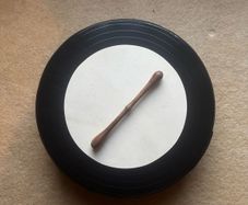 McNeela bodhran & carrying case & tipper