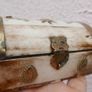 Vintage Ottoman Style Camel Bone and Brass Trinket Box 10cm x 7,5cm H 5cm Image 2