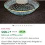 intage Retro Mid Century Modern Atomic Design Chance Brothers Fiestaware Set of Two Small Rectangular Dishes with Gilt Edging in the Very Rare Night Sky Pattern from 1957 Image 10