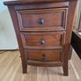 Complete Solid Wood Bedroom Set Sleigh bed, 2 Nightstands & Dresser with Mirror Image 3