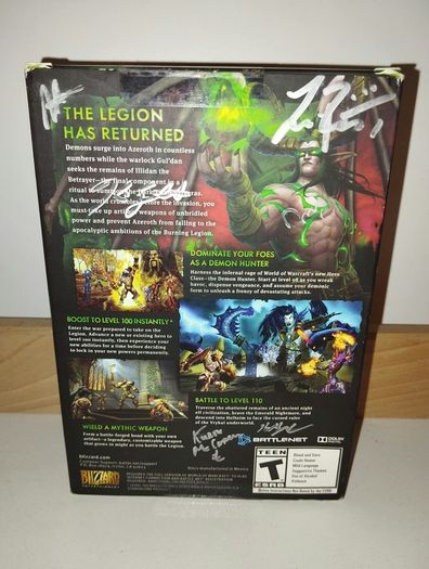 World Of Warcraft: Legion  Collectors Edition  Developer Signed