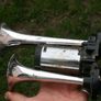 Vintage Loud Dual Trumpet Horn Trumpet For Truck Car Train Boat Image 2