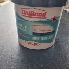 Unopened Black Tile Grout  Unibond