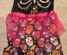 girls skeleton dress