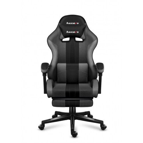 Huzaro Force 4.7 Grey Mesh Gaming Chair with Footrest