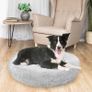 Plush Donut Dog Bed, Calming Round Dog Cat Bed Soft and Fluffy Cuddler Pet Cushion Self-Warming Puppy Beds Machine Washable Image 5