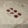 Gorgeous Small Pull and Bear white tshirt top with pink motif Image 3