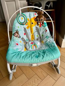 Bright Starts Wild Vibes Infant to Toddler Rocker with Vibrations