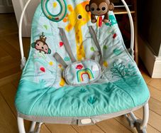 Bright Starts Wild Vibes Infant to Toddler Rocker with Vibrations