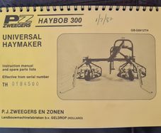 PZ Zweegers Haybob 300 Owners Manual