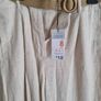 Linen trousers size 8 with belt BNWT Image 2