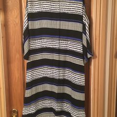 Cold shoulder cobalt stripe dress Size 18