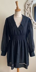 Ganni Crinkled Georgette Dress Size Uk8 (36)
