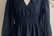 Ganni Crinkled Georgette Dress Size Uk8 (36)