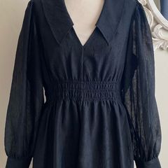 Ganni Crinkled Georgette Dress Size Uk8 (36)