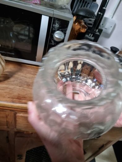 Vintage glass light fixtures