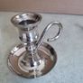 silver plated candlesticks / vintage silver plated zinc candlesticks. Image 8