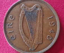 Ireland Excellent 1940 Penny Coin