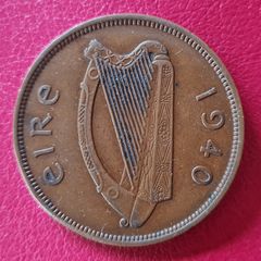 Ireland Excellent 1940 Penny Coin