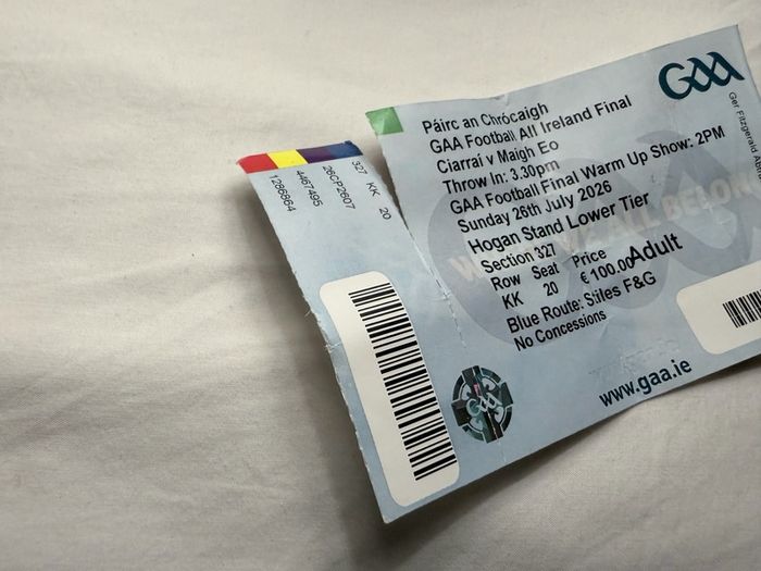 Mayo v Kerry 2026 All Ireland Final Ticket Stub - Hogan Stand Lower