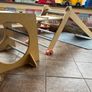 Kids wooden climbing frame and slide Image 2