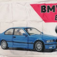BMW E36 blue flag 3ft x 2ft.