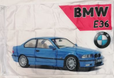 BMW E36 blue flag 3ft x 2ft.