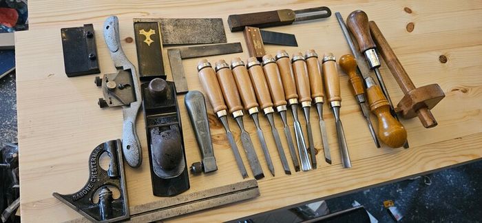 Woodworking tools, mixed lot