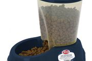Pet Nova Dog Cat Feeders Navy Blue - 2 Sizes Available