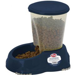 Pet Nova Dog Cat Feeders Navy Blue - 2 Sizes Available