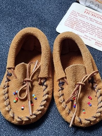 Collectible Vintage Genuine Indian Baby Moccasins