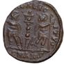 Constantius Ii . Ae Follis 14mm 2,4g 337-361 AD Antioch  Soldiers Military Standard Image 3
