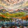 Acrylic Landscape about Louisburgh Carrownisky Image 4
