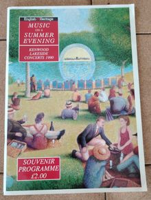 Vintage 1990 Kenwood Lakeside Concerts Programme + Ticket Stubs