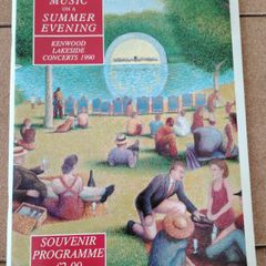 Vintage 1990 Kenwood Lakeside Concerts Programme + Ticket Stubs
