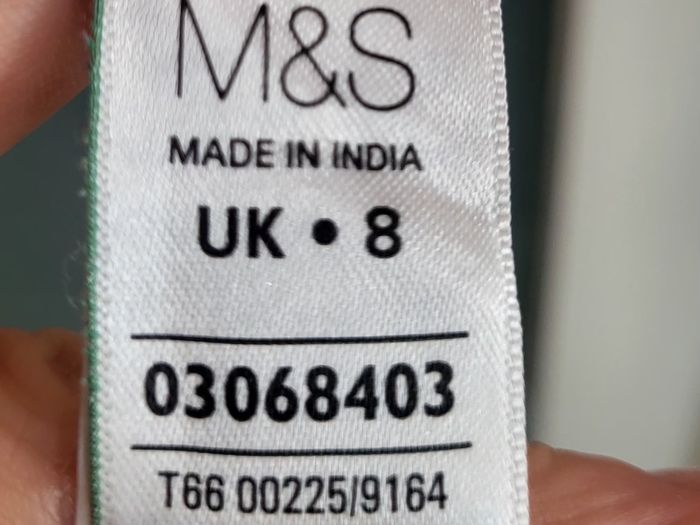 M&S INDIGO floral top Sz 8 ( Fit 8-10UK)