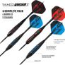NEW SALE | 65 Piece Steel Tip Dart Set with 21g/22g/23g/24g Barrels, Flights, Sharpening Stone and Aluminium Shafts, Series 3, Black/Red/Blue Image 4