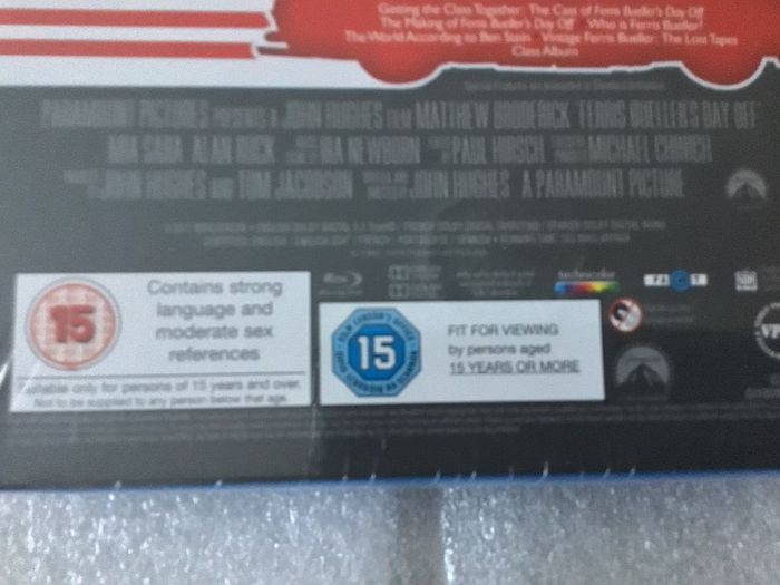 Ferris Bueller's Day Off 2016 UK Exclusive Limited Edition Slipcase Steelbook Limited to 2000 Copies