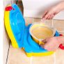 Portable And Comfortable Car Baby Potty Toilet Seat Bowl With Backrest, yellow Image 3