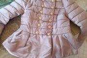 Italian designer Monte Cervino puffer coat jacket moleskin military style