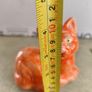 Galle Style Cat in Scarlet  Orangey /Red and Gold Reproduction of 1880s Original Emile Galle Tribute Likely German Image 5