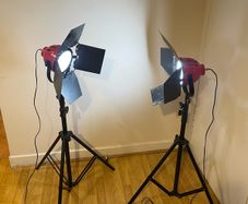 LED Red Head Lights with Dimmer x2