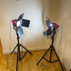 LED Red Head Lights with Dimmer x2