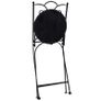 3 Piece Mosaic Bistro Set Ceramic Tile Terracotta Image 9